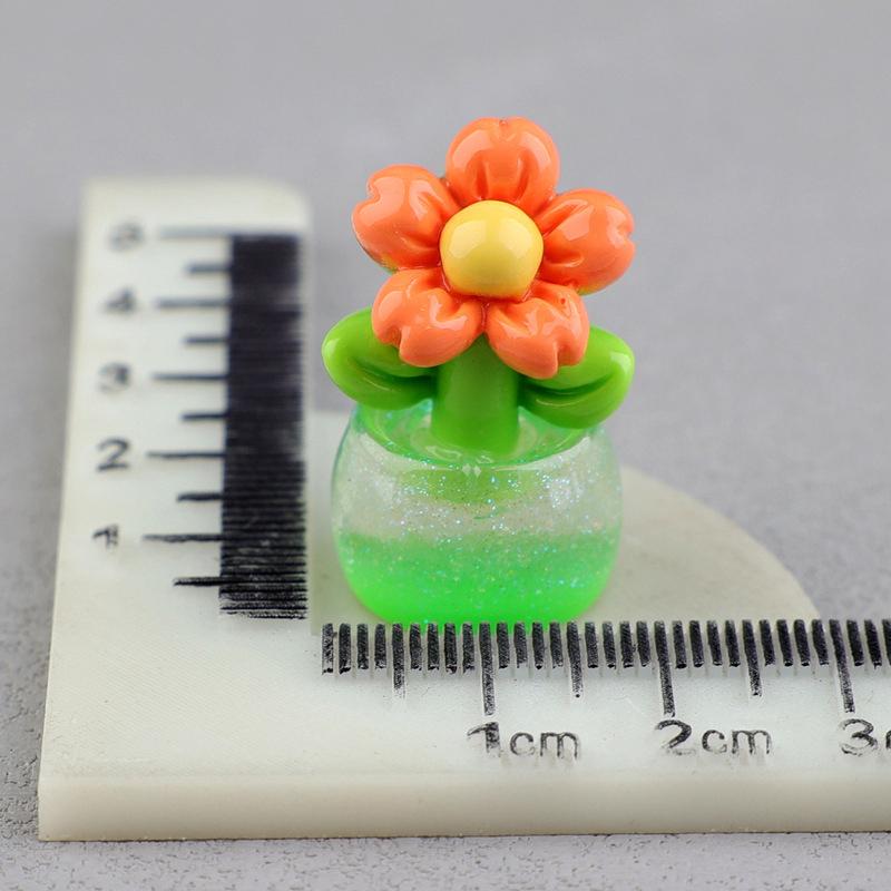 

1 шт., грозные цветы, горшечные растения, украшение, микро-сад, ландшафтное украшение, сделай сам, смоляная светящаяся игрушка, декор для дома, гостиной, спальни оранжевый