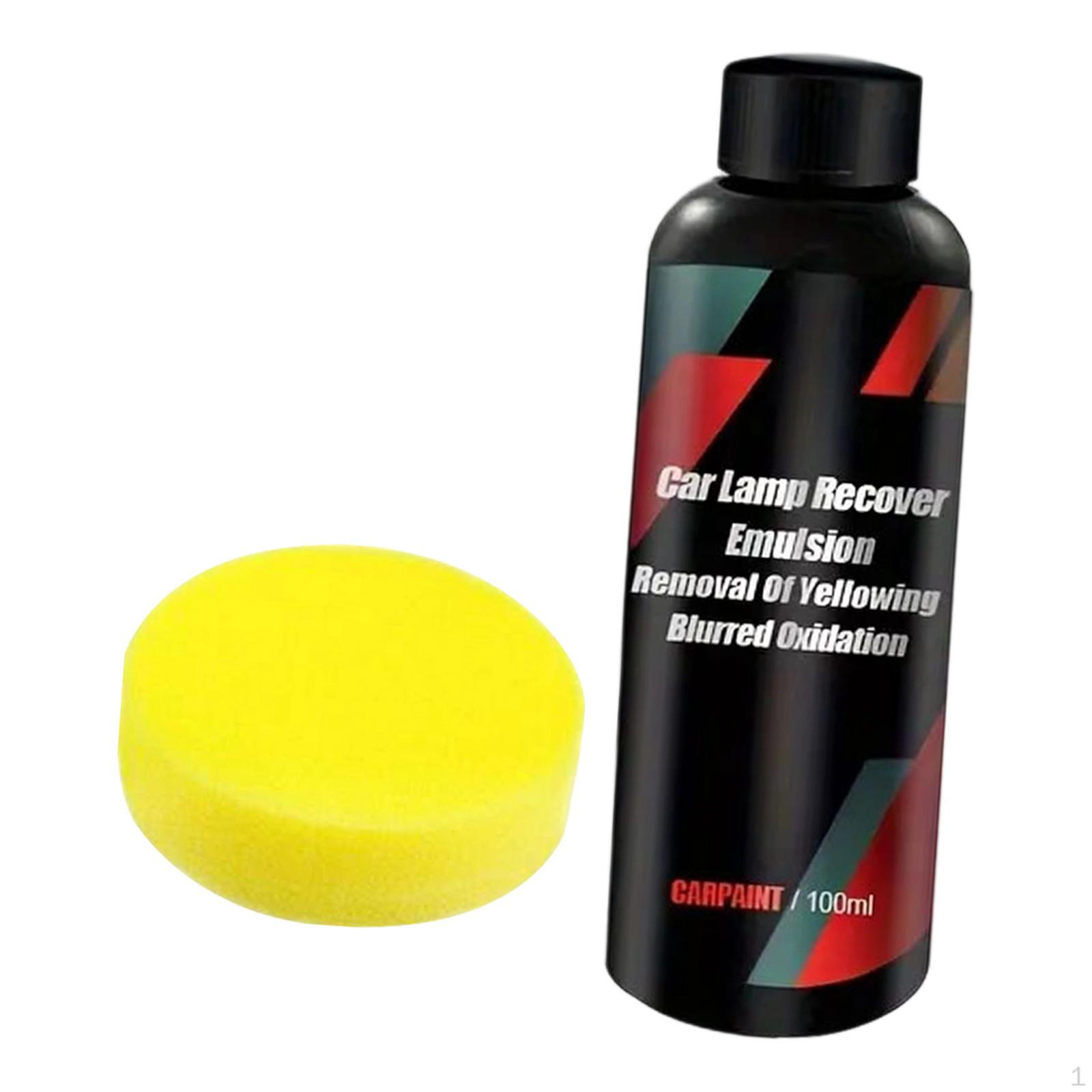 

Набор жидкости для восстановления фар автомобиля Аксессуар Ремонт Простое использование Универсальное оборудование 100 ml