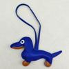 In-Stock Dachshund Cartoon Pendant Leather Dog Bag Charm Phone Case Accessory Creative Car Charm