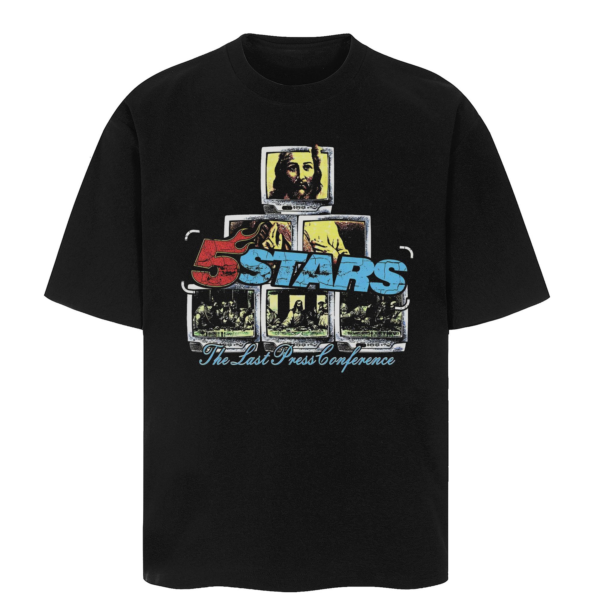 

Вуличний одяг. Футболка зі смішним малюнком. Бавовняна чорна футболка. Топи унісекс. Літня футболка з короткими рукавами. S чорний