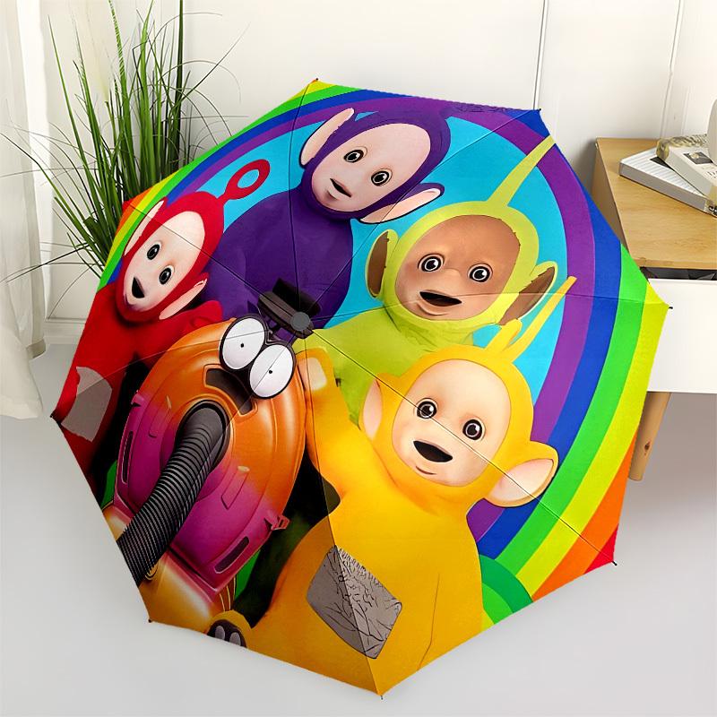 

Teletubbies, Rainbow Automatic Opening and Closing, 8 rib Structure Portable Umbrella, Suitable for Men and Women in All Seasons Perfect Gi