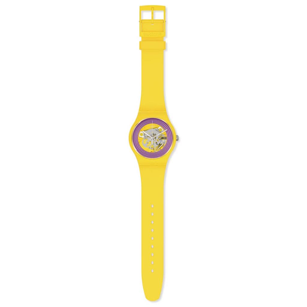 Swatch Purple Rings Yellow New Gent SO29J100 Watch