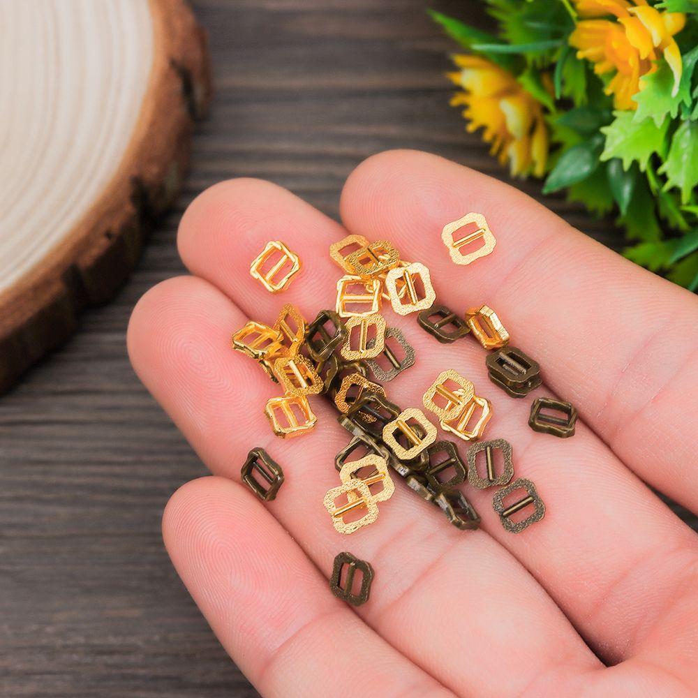 Ultra-small 4 Colors Tri-glide Buckle Diy Dolls Buckles Pattern Belt Buttons Doll Bags Accessories