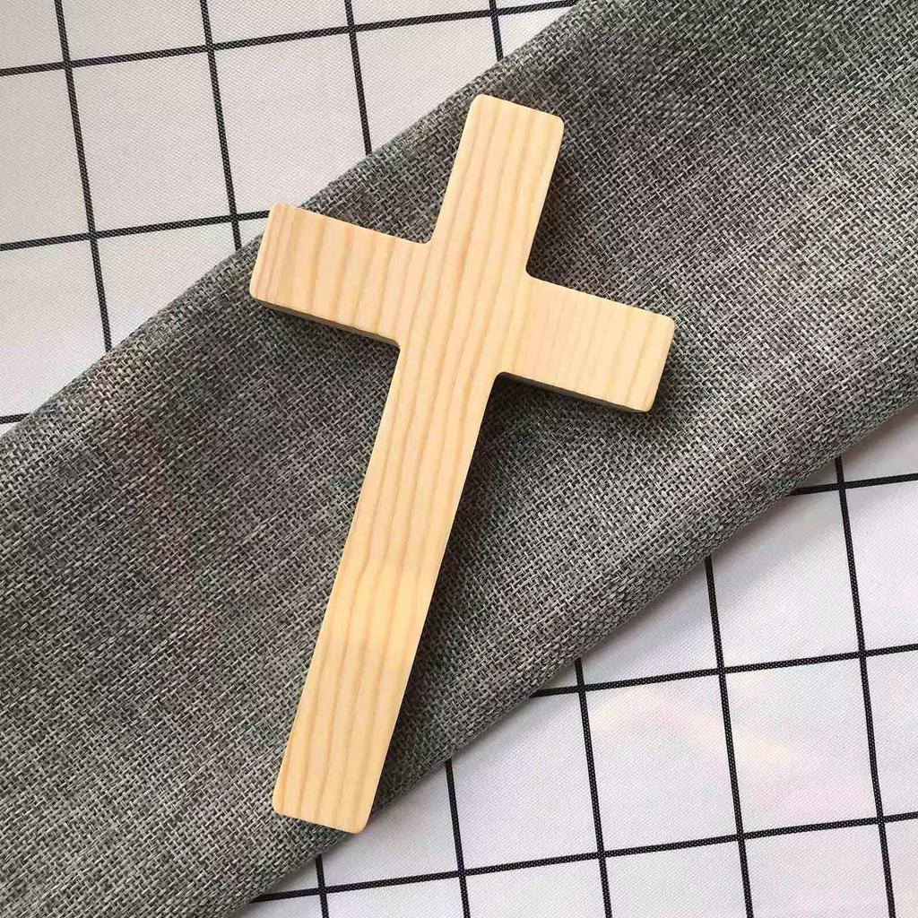 Kiefernholz-Handkreuz Geschenk Christliche Dekoration Kreuz Dekoration Holzkreuz Dekoration Kirchenutensilien Jesus Hochzeitssegen