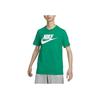 Nike SS24 Letter Logo Casual Pullover Knit Sports Soft Comfortable Durable Classic Crew Neck Short Sleeve T-Shirt Men T-Shirt Peacock-Green AR5005-365