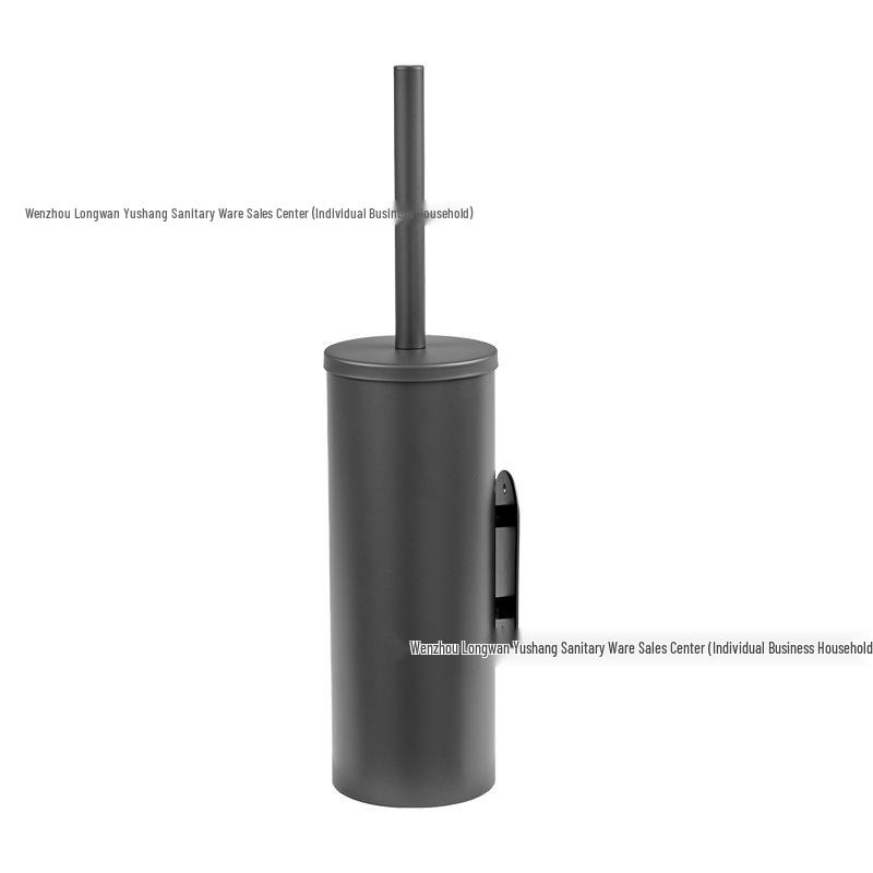 304 Stainless Steel No-Drill Hanging Toilet Brush Set with Deodorant
