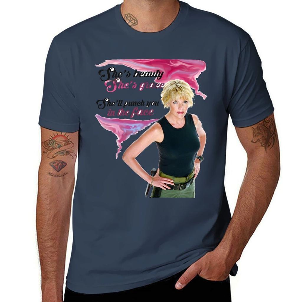 She's Beauty, She's Grace T-Shirt Casual Daily Wear Short Sleeve Top