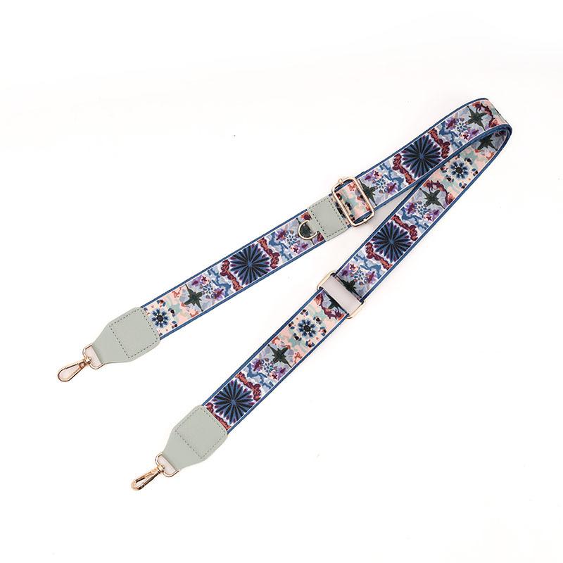 Wide Strap Adjustable Bag Accessories Single Shoulder Crossbody Women's Bag Long Shoulder Strap Ethnic Style Color Bag Strap