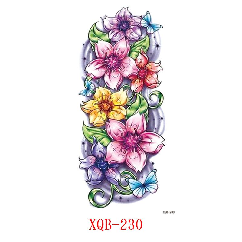 Small Full Arm Tattoo Stickers, Flower Letters, Animal Tattoo Stickers Stickers Tattoo