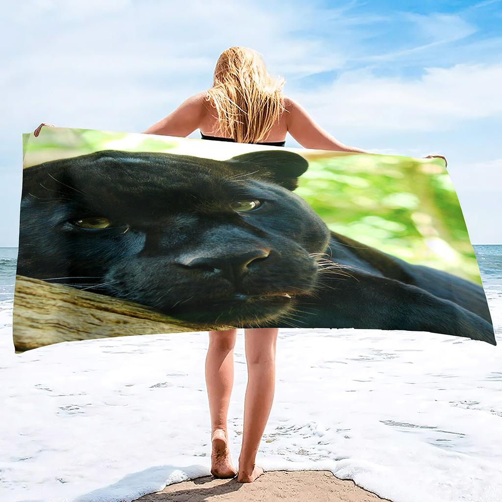 Animal Leopard Print Series Seaside Vacation Beach Towel Swimming Bath Towel Sports Towel