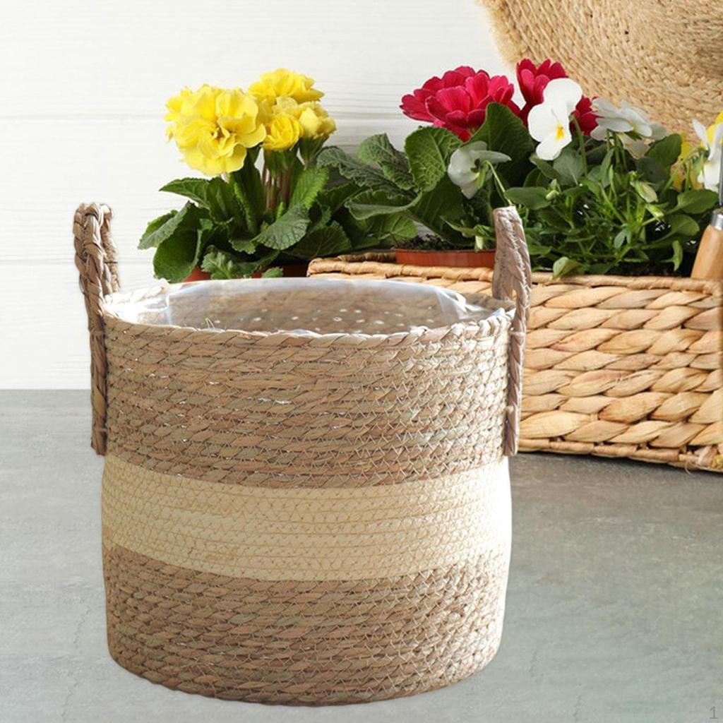 Crafts Container for Plants, Beach Basket And Home Organizer