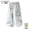 Snoopy Men's Ice Silk Cargo Capri Pants