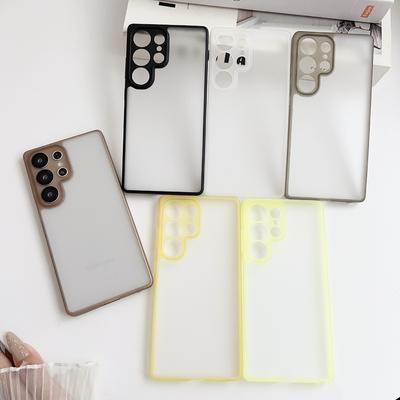 Suitable for Samsung S25ultra Ultra Thin Two In One Matte Semi Transparent Mobile Phone Case S24u Skin Feeling 23 Drop Protection Case