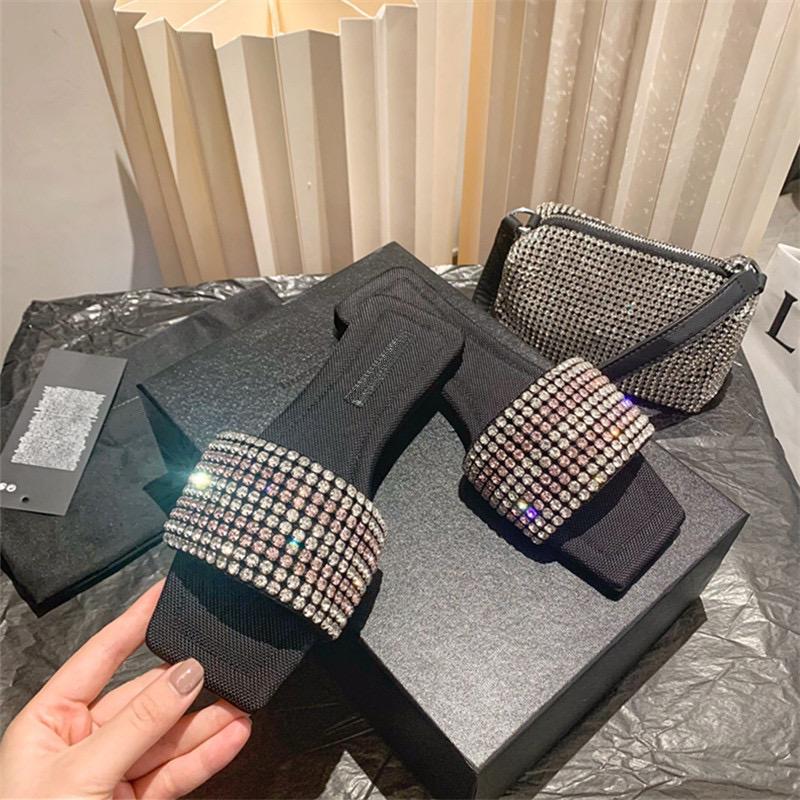 Summer Women Slippers New In 2024 Fashion Casual Crystal Slides Female Shoes Rhinestones Ladies Outside Flip Flops Sandals