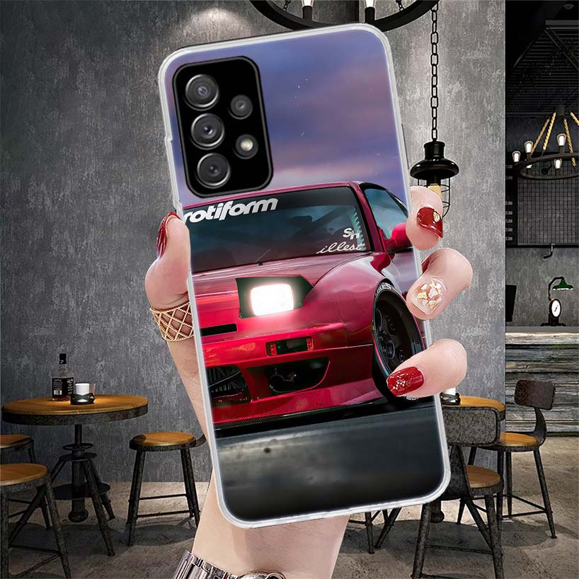 Sport Car Drift JDM Japan Soft Phone Case For Samsung Galaxy S22 S23 S24 S25 Edge S26 Ultra S20 FE S21 Plus + Fundas Coque Galax