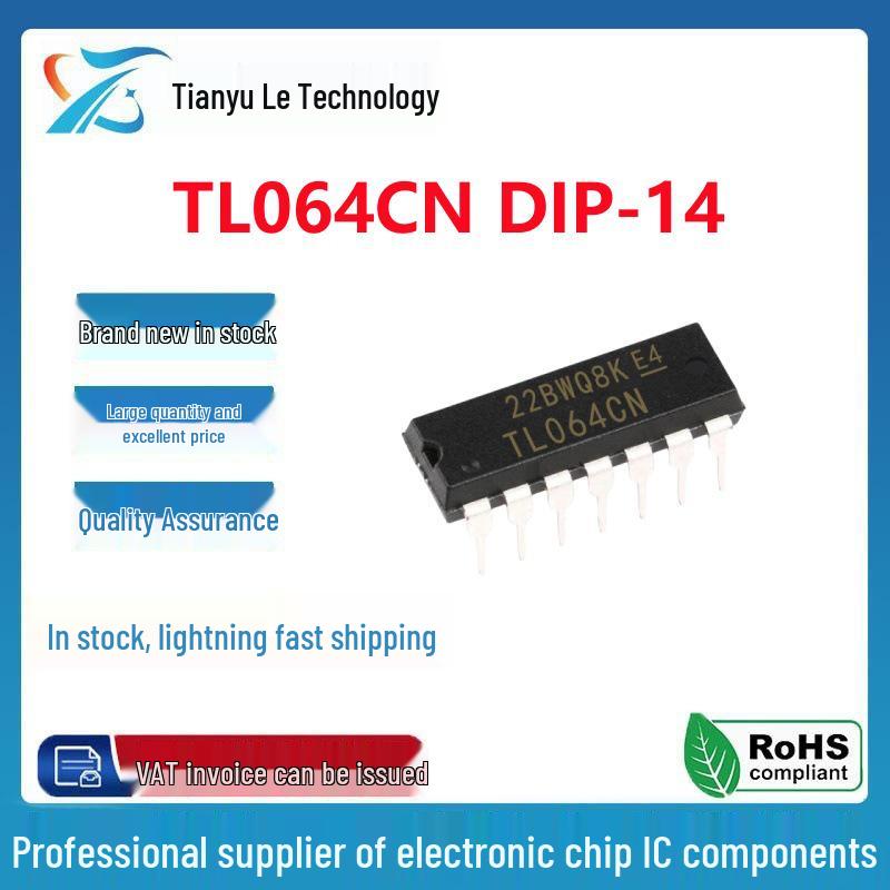 New TL064CN TL064C DIP14 Low Power JFET Input Op-Amp TL064