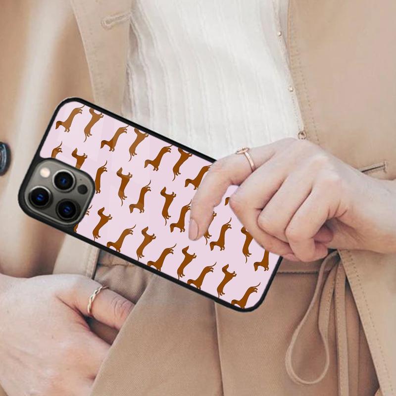 Cute Dachshund Dog Hot Magnetic Phone Case For APPLE iPhone 17 Air 16 14 13 12 Pro Max 15 Plus Wireless Charge MagSafe Cover