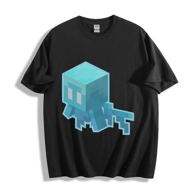 Maglietta Guardiano Cubo di Ghiaccio - T-Shirt Unisex Medusa Blu Minecraft