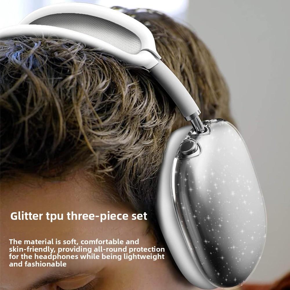 Four Piece Set Ear Pads Cushion Cover Silicone Headband Earphone Protective Case Replacement for Apple Airpods Max