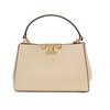 Eleanor Logo Sculptural Charm Leather Mini Shoulder Crossbody Bag Women Handbags Vanilla-Ice-Cream 161946-700