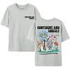 Atteggiamento Sicuro E Ribelle Determina La Direzione Maglietta Uomo Camicia Cotone Street T-shirt Larghe Estiva Traspirante Manica Corta