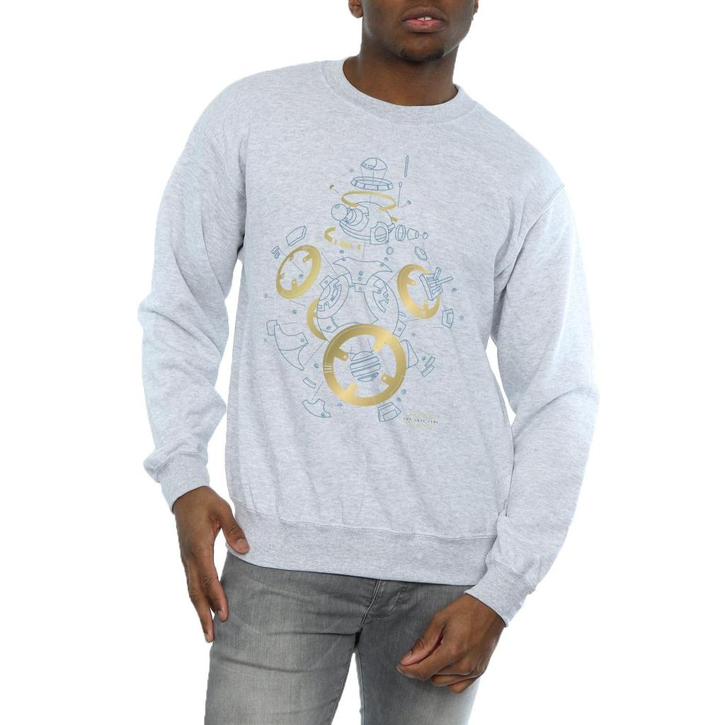 STAR WARS Mens The Last Jedi BB-8 Deconstructed Sweatshirt