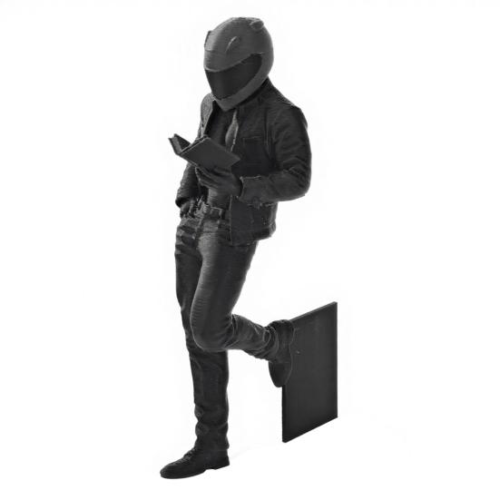 

Украшение для книжной полки Реалистичный дизайн гонщика Легкий материал PLA Скульптура Игрушка для снятия стресса 3D-печатное украшение для стола