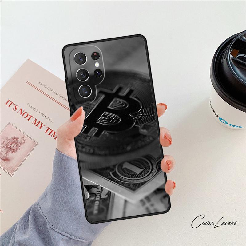 Bitcoin phone case For Samsung Galaxy S24 S25 S23 S22 Ultra Note 10 20 Plus S20 S21 FE Cover
