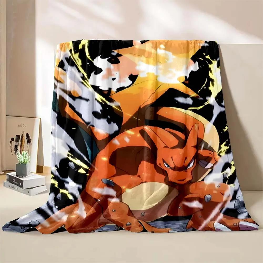 

Charizard Dracaufeu Print Cartoon Blanket Children Adult Blanket Soft Warm Bedding for Bed Sofa Travel Cover Blanket 30x40in