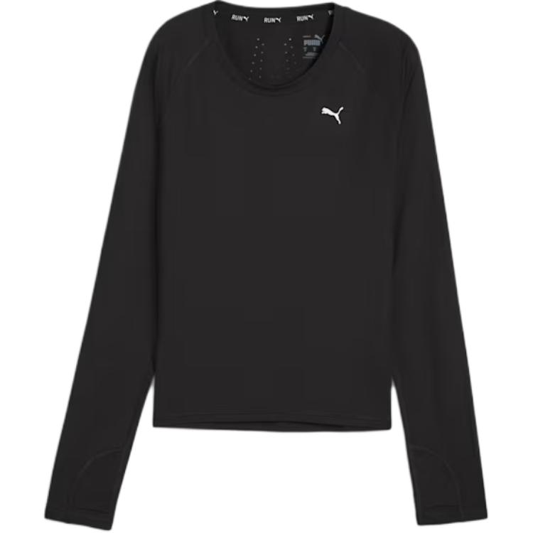 

Puma Run Cloudspun Long Sleeve Running Top Women tops Black 524962-01 XS
