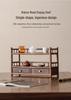 Guanlan Walnut Wood Tea Table with Double Drawer and Display Shelves for Tea Pot and Cup Storage