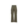 Loose Fit Solid Color Straight Leg Cargo Pants Men Bottoms Green VN0A5FJHKCZ