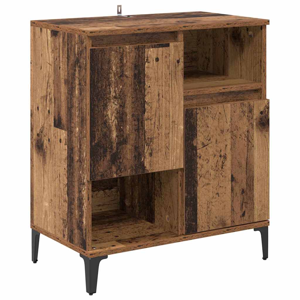 Sideboards 3 pcs Reclaimed Wood Look 60 x 35 x 70 cm Engineered Wood