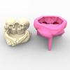 DIY Resin Vase Mold Succulent Flower Pot Silicone Mold Ashtray Molds Halloween Skull Shape Planter Pot Mold Handmade