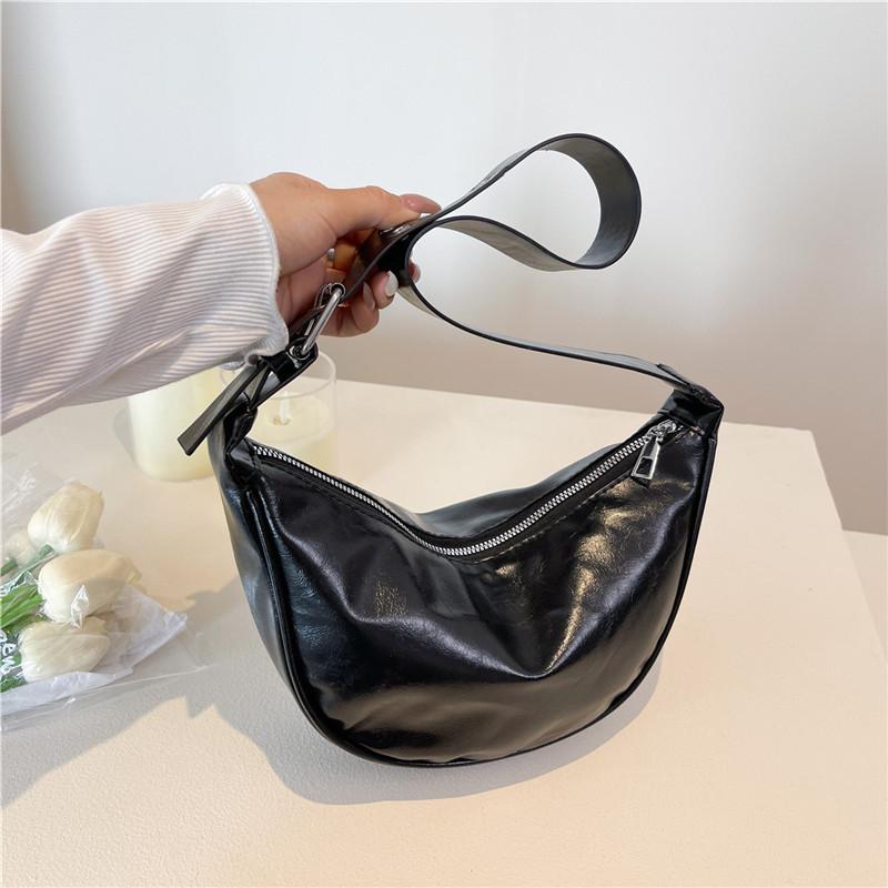 Retro Knödeltasche Achseltasche neue leichte lässige einfarbige Schulter-Umhängetasche Damentasche