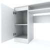 White Computer Desk 90 CM With 2 Shelves School Gaming Furniture