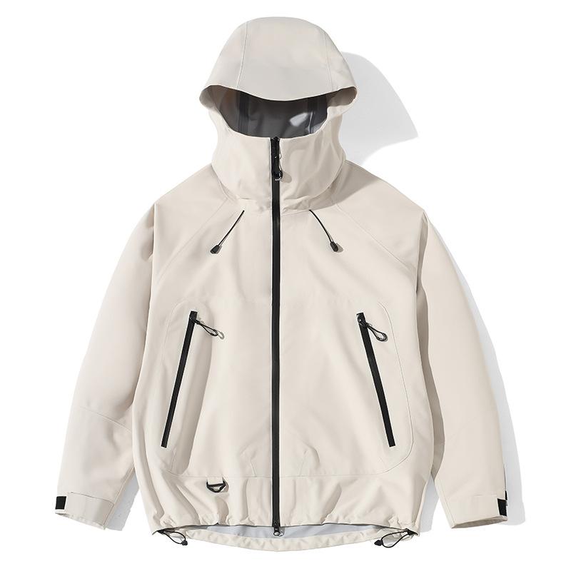 Outdoor Mountain Hard Shell Jacket Couples Windproof Waterproof Mountaineering Suit Full Seam Pressing Glue Can Be Added with Inner Shell