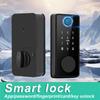 Smart Fingerprint Deadbolt Locks for Indoor Wooden Door Fingerprint/ Key/Password/IC Card Locks Deadbolt Automatic Latch Lock