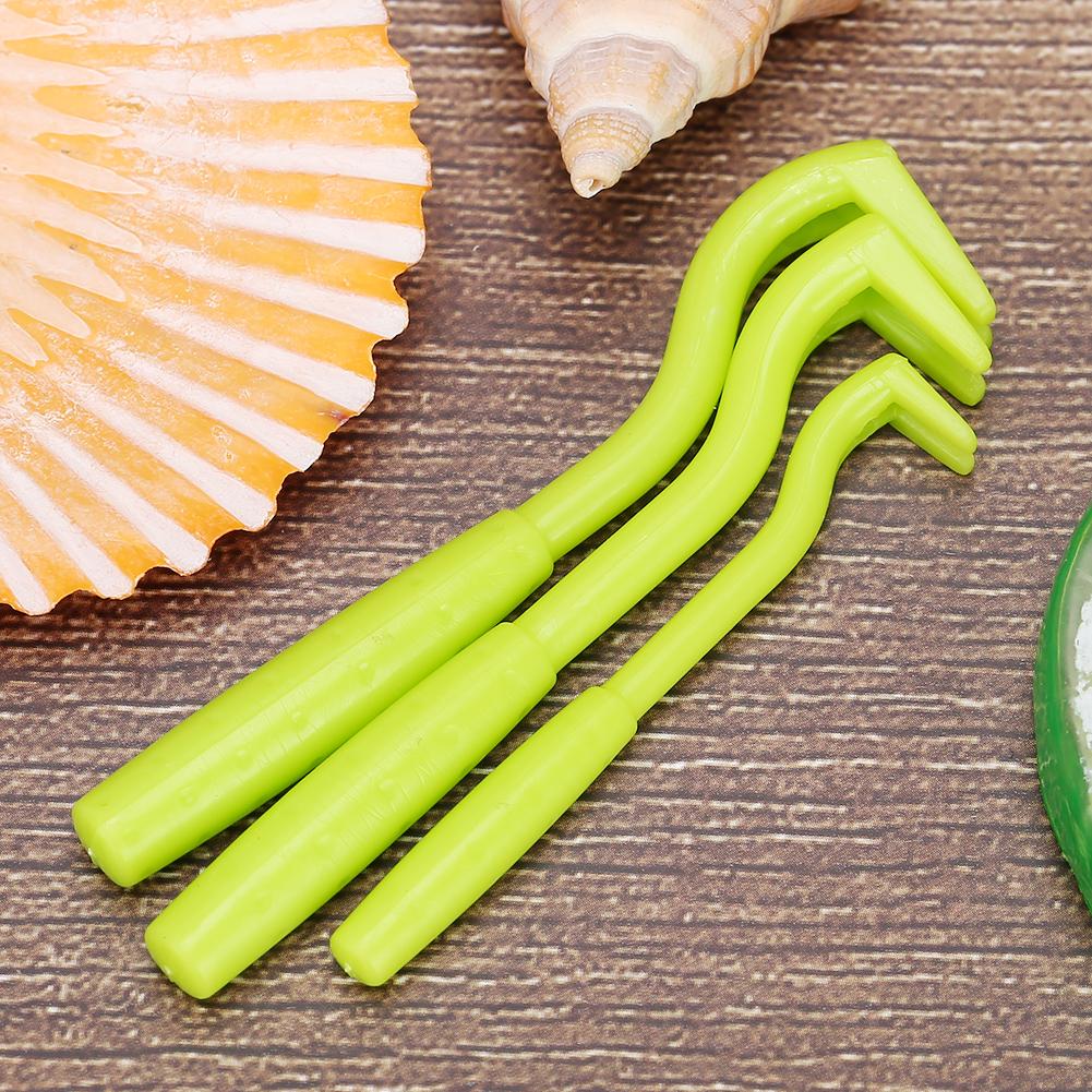 2 Sets of ABS Green Pet Tick Remover Bug Catcher Flea Tweezers Groom Tool for Dogs Cats General