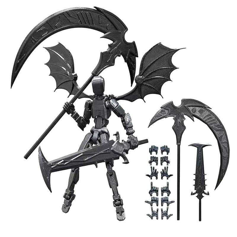 Desktop Decoration 3D Printed Robot Action Figure Shapeshift Robot Multi-Jointed Movable Robot Action Figures