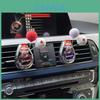 Glass Cartoon Girl Car Air Freshener Perfume Bottle Decorative Ornament Blue Dress Ocean Scent 2 Pack