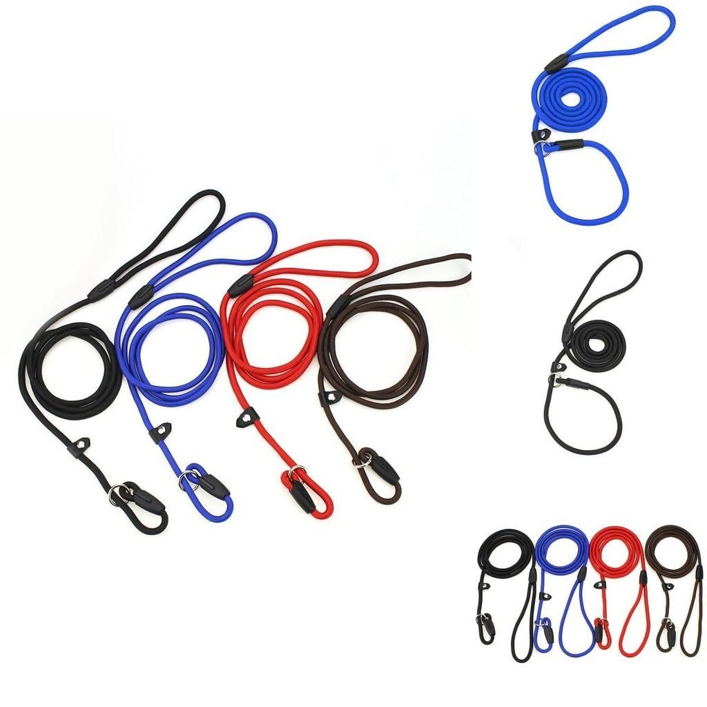 Durable Nylon Dog Leash Expandable Pet Leash For Walking Blue/black/brown/red