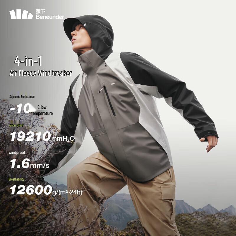 Beneunder Men s Air Fleece Warm Jacket LS90424 XXL