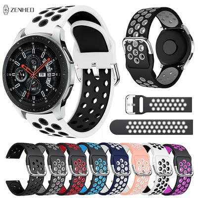 Pásek na hodinky 22 mm silikonový pásek pro chytré hodinky Samsung Galaxy 46 mm Gear S3 pásek pro Huami Amazfit GTR 47 mm GTR 3 Pro