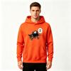 Men's Funny Cartoon Cat Print Pullover Hoodie Casual Long Sleeve Comfy Sweatshirt For Daily Wear