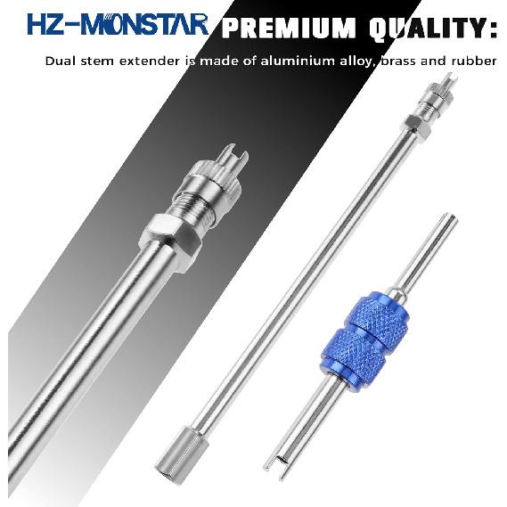 9Pcs Valve Stem Extenders Dually Valve Stem Extenders, 45 90 135 Degree Angled Tire Valve Extension Adapter Universal Valve Stem Extensions