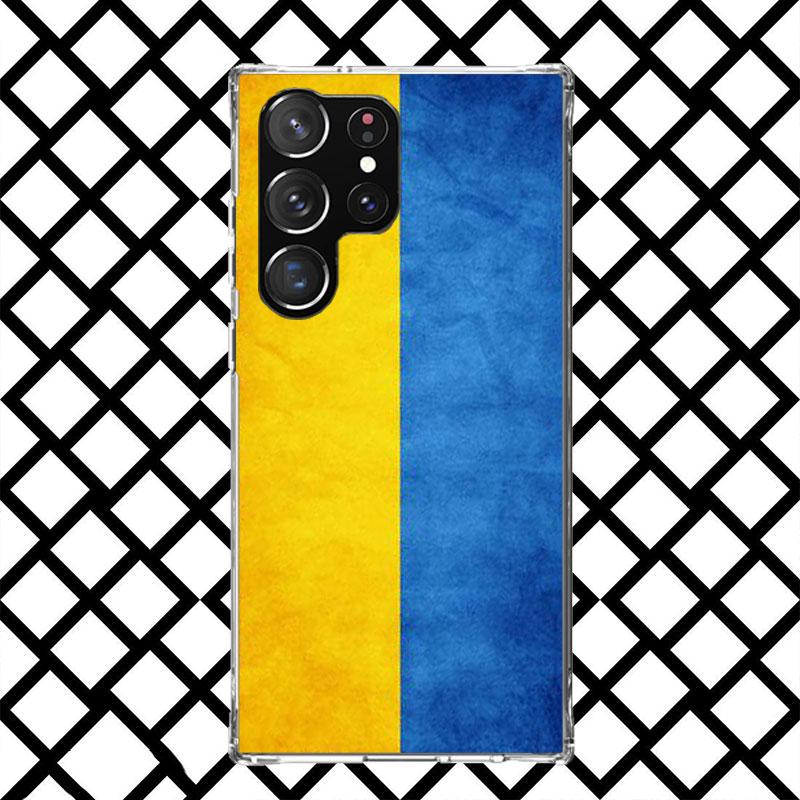 Ukraine Flag Phone Case for Samsung Galaxy S26 S25 Edge S24 S23 Ultra S22 Plus S21 FE S20 + Soft Cover Print Fundas Galaxy S25 S