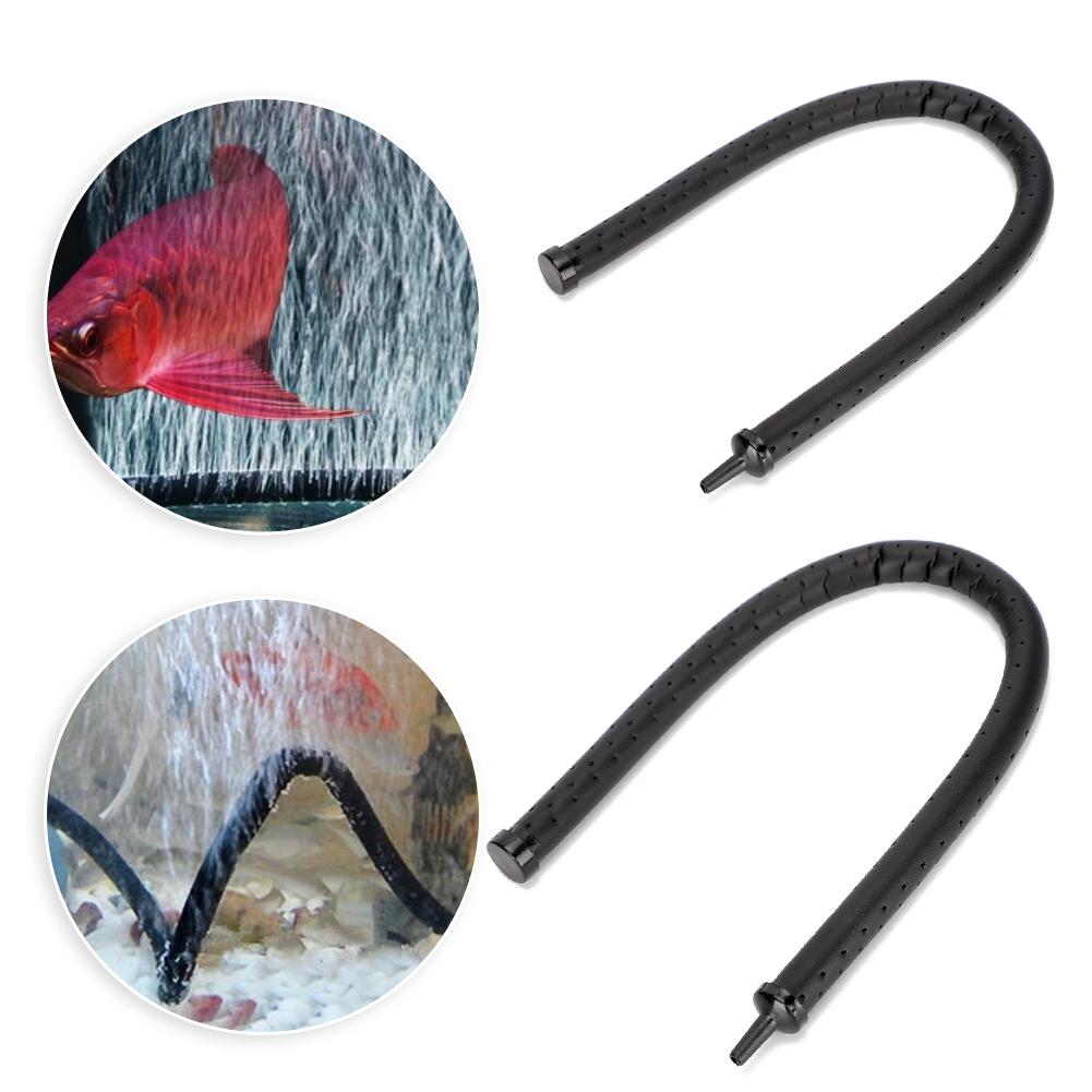 2Pcs Aquarium Fish Tanks Landscaping Oxygen Aeration Air Stone Bubble Diffuser Bar Supplies