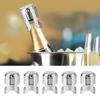 5PCS Stainless Steel Champagne Stopper Wine Drinks Bottle Plug Sealer for Home Bars Use
