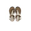 Metal buckle cover toe flat sandals summer 2025 new fashion outer wear temperament beach roman shoes cool slippers
